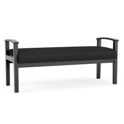 Mason Street Wood 2 Seat Bench in Standard Upholstery