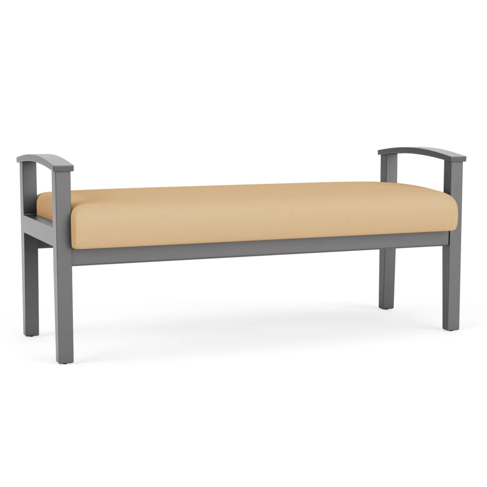 Mason Street Wood 2 Seat Bench in Standard Upholstery
