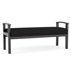 Mason Street Wood 2 Seat Bench in Standard Upholstery