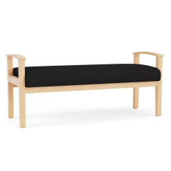 Mason Street Wood 2 Seat Bench in Standard Upholstery