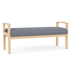 Mason Street Wood 2 Seat Bench in Standard Upholstery