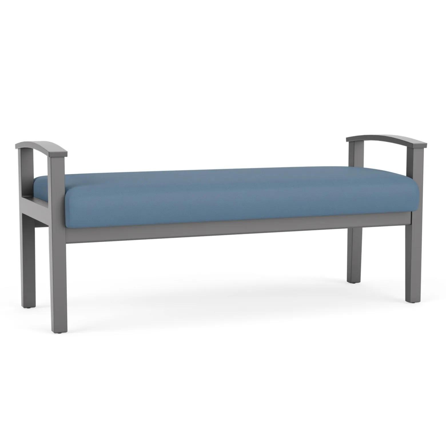 Mason Street Wood 2 Seat Bench in Standard Upholstery