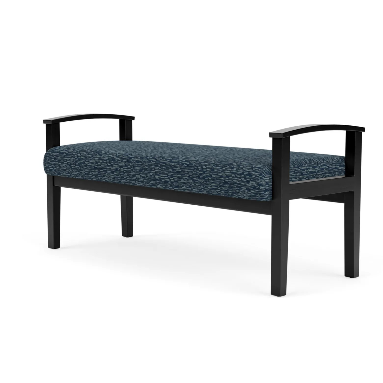 Mason Street Wood 2 Seat Bench in Standard Upholstery