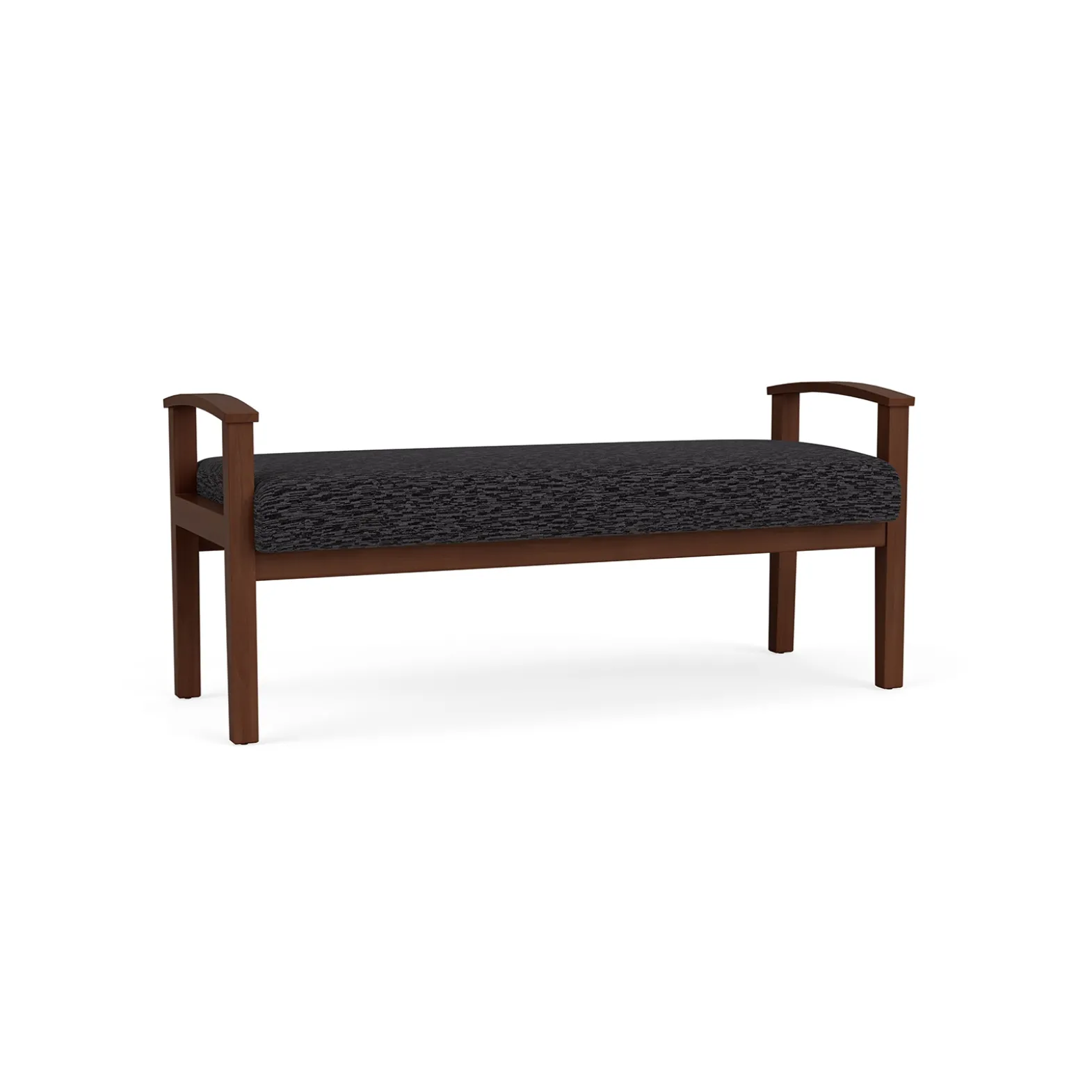 Mason Street Wood 2 Seat Bench in Standard Upholstery