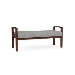 Mason Street Wood 2 Seat Bench in Standard Upholstery