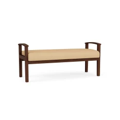 Mason Street Wood 2 Seat Bench in Standard Upholstery