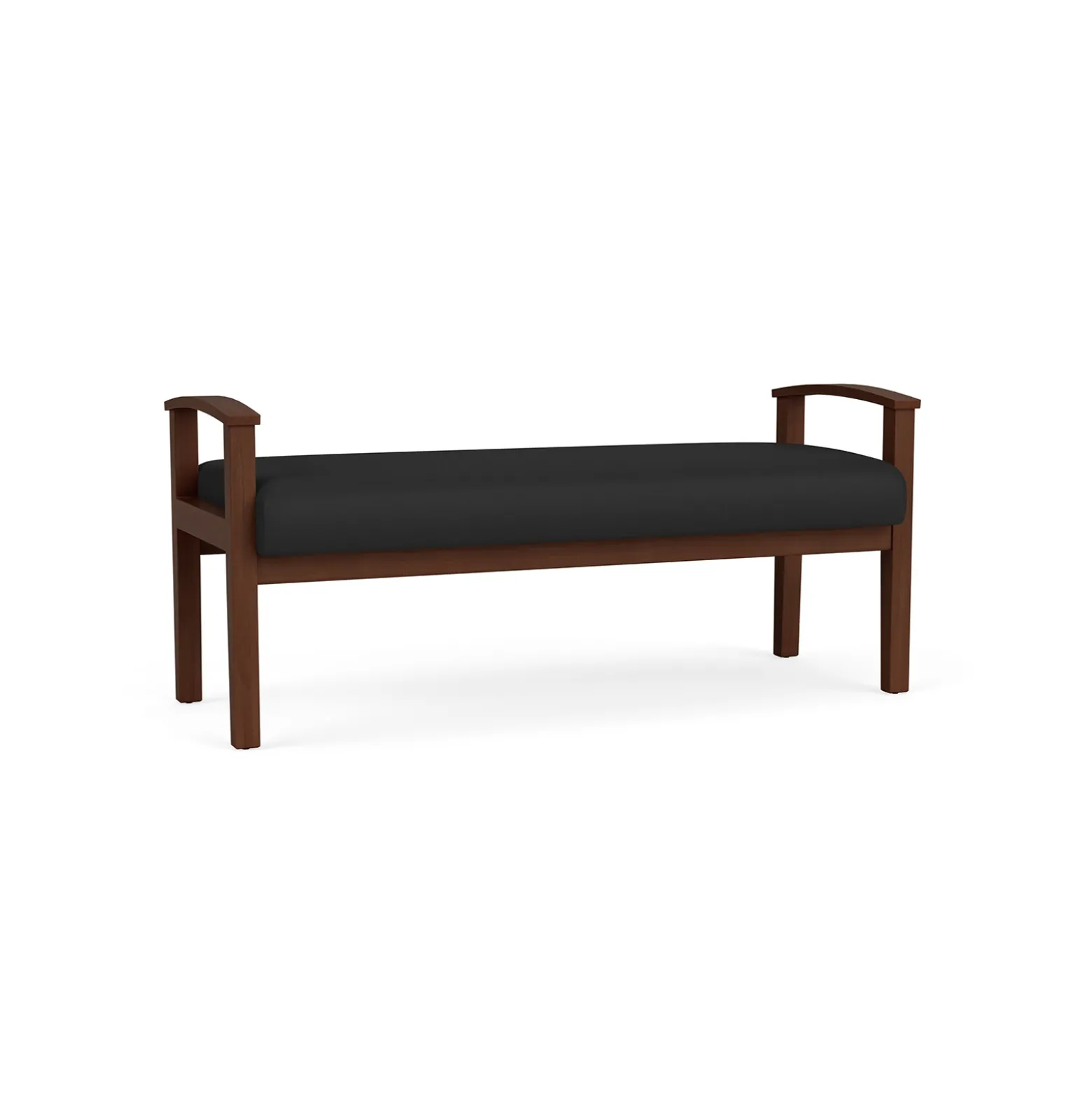 Mason Street Wood 2 Seat Bench in Standard Upholstery