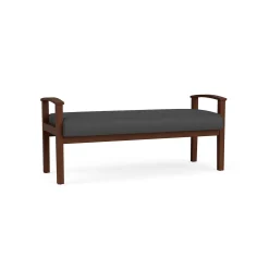 Mason Street Wood 2 Seat Bench in Standard Upholstery