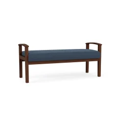 Mason Street Wood 2 Seat Bench in Standard Upholstery