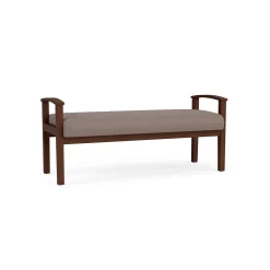 Mason Street Wood 2 Seat Bench in Standard Upholstery
