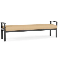 Mason Street Wood 3 Seat Bench in Standard Upholstery