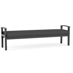 Mason Street Wood 3 Seat Bench in Standard Upholstery