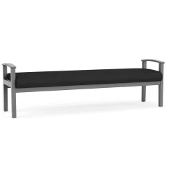 Mason Street Wood 3 Seat Bench in Standard Upholstery