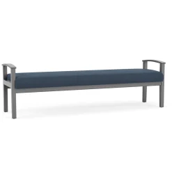 Mason Street Wood 3 Seat Bench in Standard Upholstery