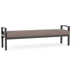 Mason Street Wood 3 Seat Bench in Standard Upholstery