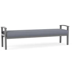 Mason Street Wood 3 Seat Bench in Standard Upholstery
