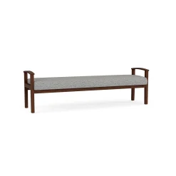 Mason Street Wood 3 Seat Bench in Standard Upholstery