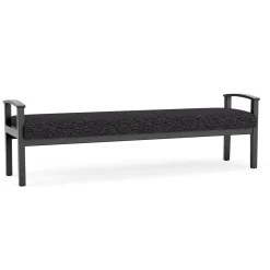 Mason Street Wood 3 Seat Bench in Standard Upholstery