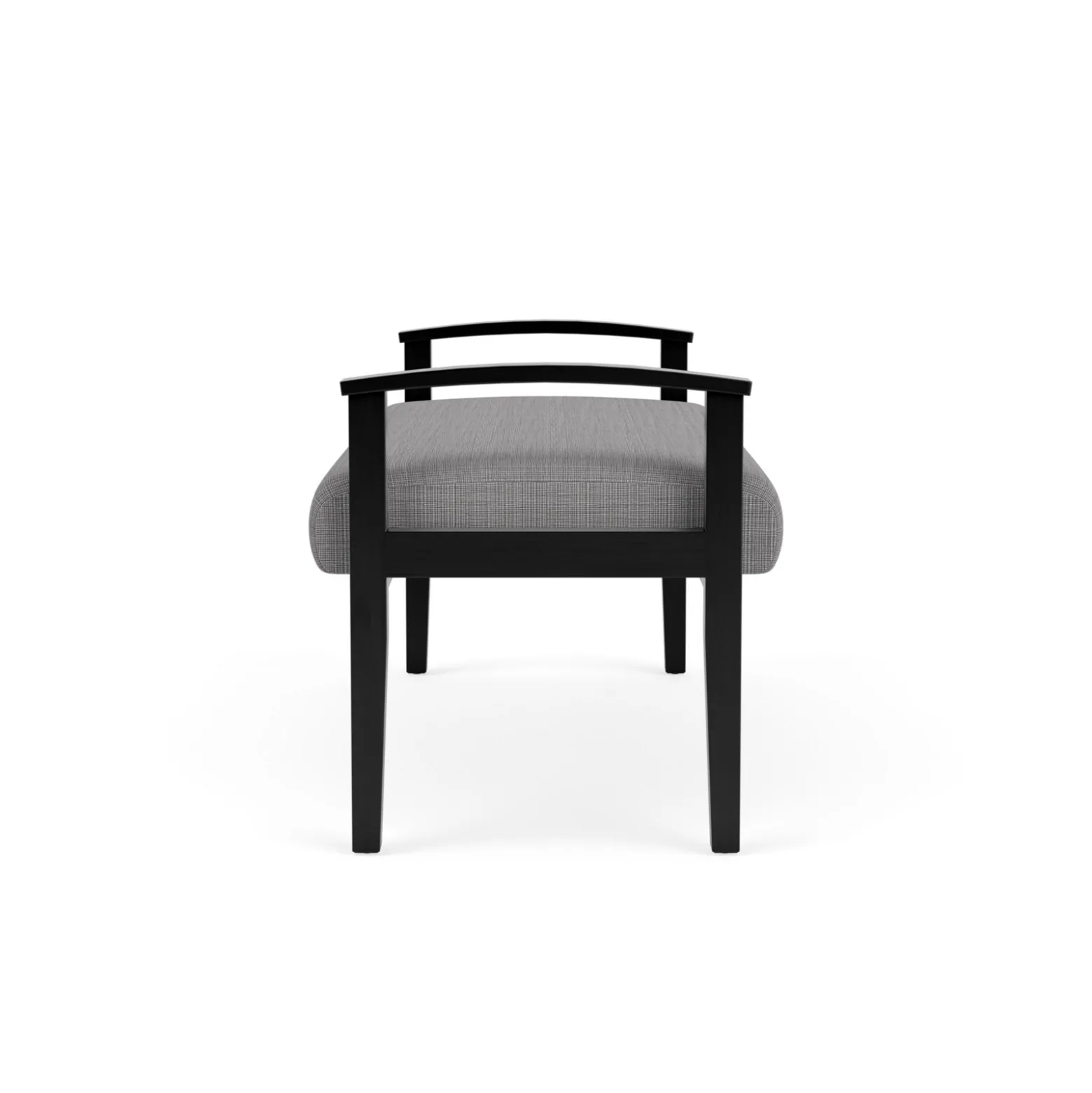 Mason Street Wood 2 Seat Bench in Premium Upholstery