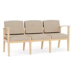 Mason Street Wood 3 Seat Sofa in Premium Upholstery