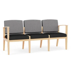 Mason Street Wood 3 Seat Sofa in Premium Upholstery