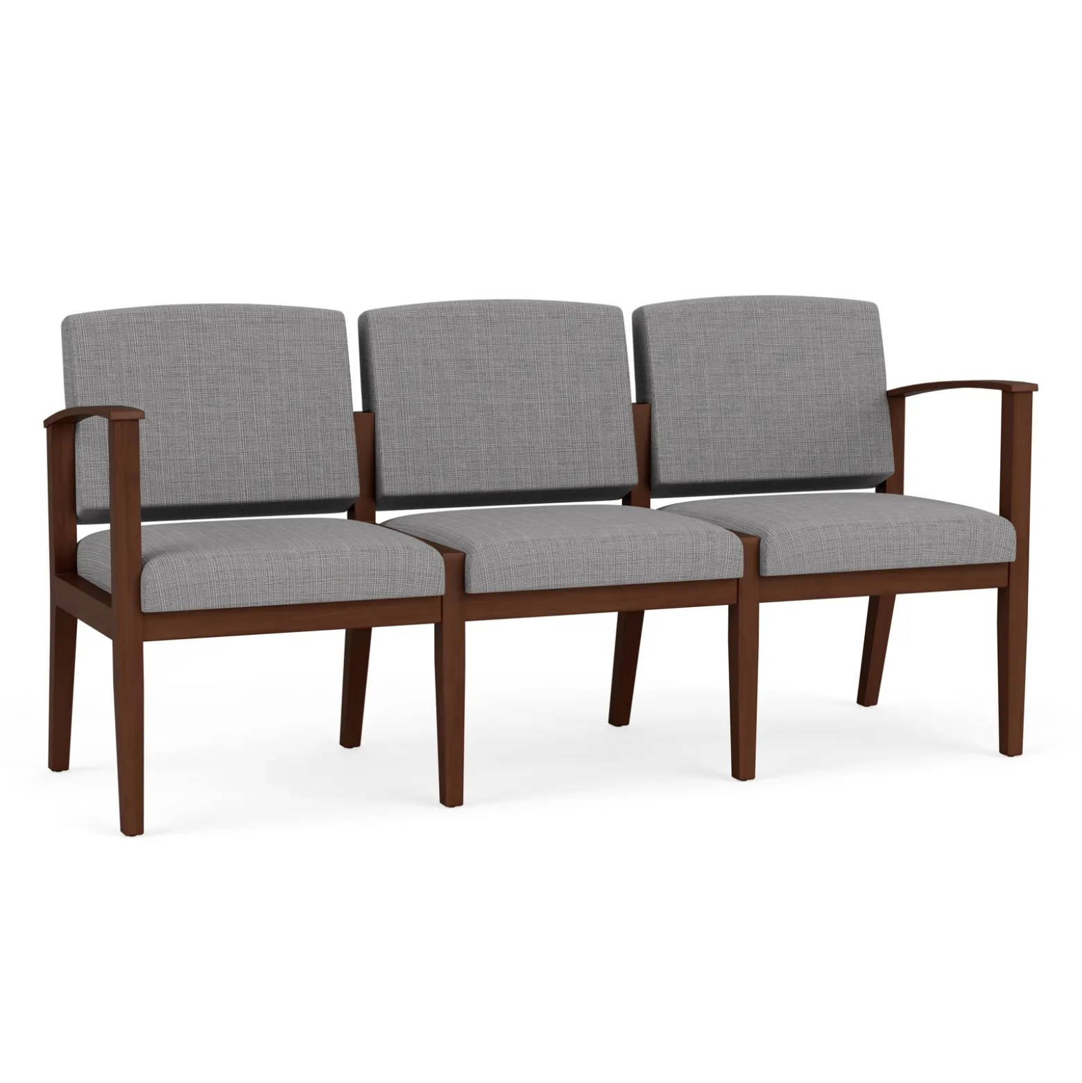 Mason Street Wood 3 Seat Sofa in Premium Upholstery