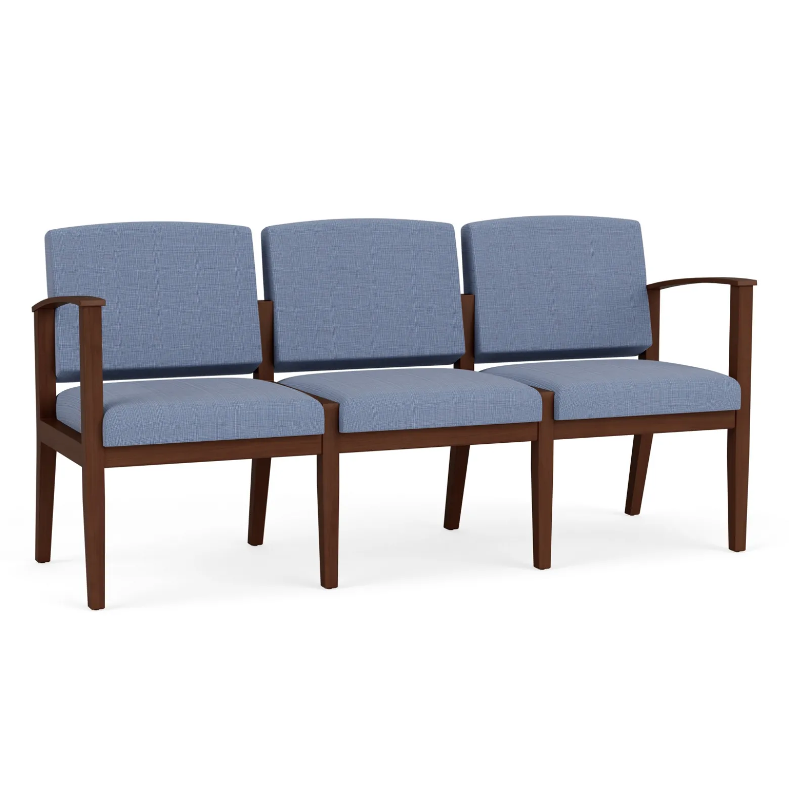 Mason Street Wood 3 Seat Sofa in Premium Upholstery