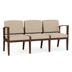 Mason Street Wood 3 Seat Sofa in Premium Upholstery