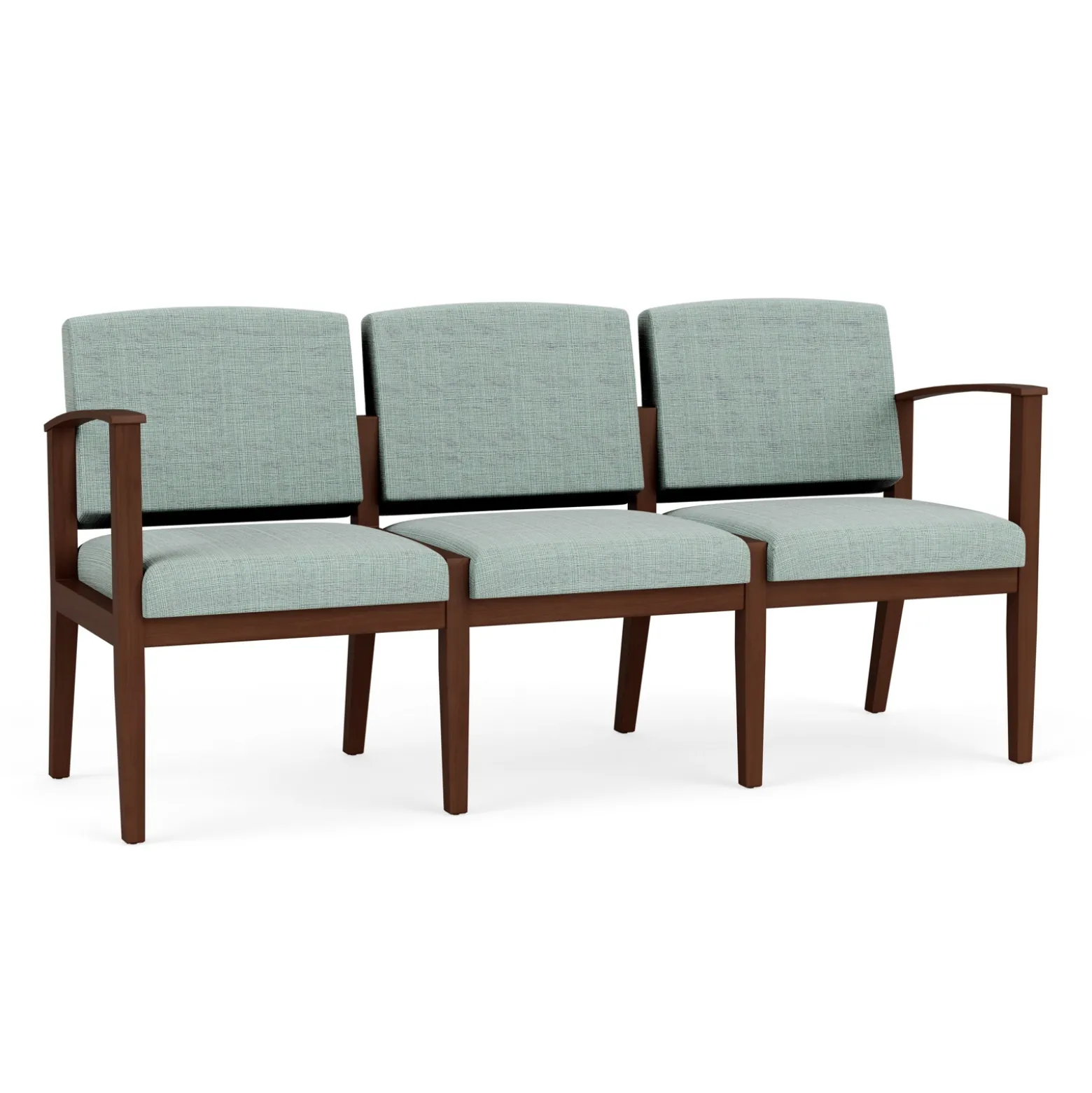 Mason Street Wood 3 Seat Sofa in Premium Upholstery