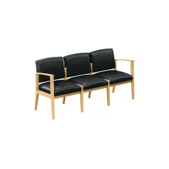 Mason Street Wood 3 Seat Sofa in Premium Upholstery