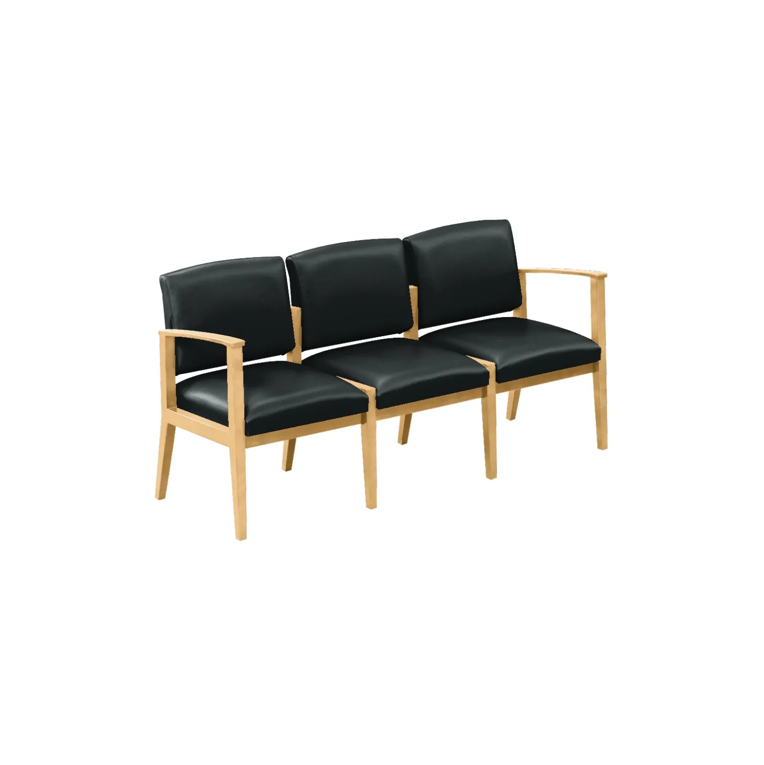 Mason Street Wood 3 Seat Sofa in Premium Upholstery