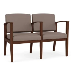 Mason Street Wood 2 Seat Sofa with Center Arm in Standard Upholstery