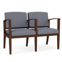 Mason Street Wood 2 Seat Sofa with Center Arm in Standard Upholstery