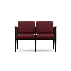 Mason Street Wood 2 Seat Sofa with Center Arm in Standard Upholstery