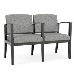 Mason Street Wood 2 Seat Sofa with Center Arm in Standard Upholstery