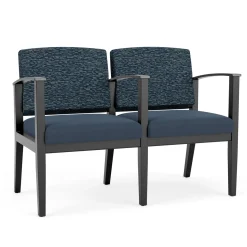 Mason Street Wood 2 Seat Sofa with Center Arm in Standard Upholstery
