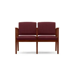 Mason Street Wood 2 Seat Sofa with Center Arm in Standard Upholstery