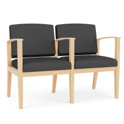 Mason Street Wood 2 Seat Sofa with Center Arm in Standard Upholstery