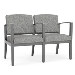 Mason Street Wood 2 Seat Sofa with Center Arm in Standard Upholstery