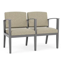 Mason Street Wood 2 Seat Sofa with Center Arm in Standard Upholstery