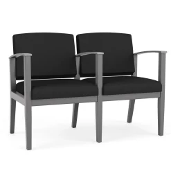 Mason Street Wood 2 Seat Sofa with Center Arm in Standard Upholstery