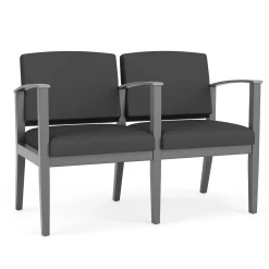 Mason Street Wood 2 Seat Sofa with Center Arm in Standard Upholstery