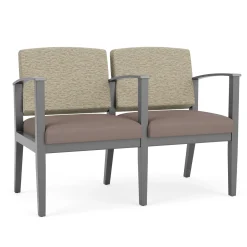 Mason Street Wood 2 Seat Sofa with Center Arm in Standard Upholstery
