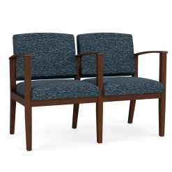 Mason Street Wood 2 Seat Sofa with Center Arm in Standard Upholstery