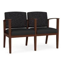 Mason Street Wood 2 Seat Sofa with Center Arm in Standard Upholstery