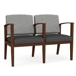 Mason Street Wood 2 Seat Sofa with Center Arm in Standard Upholstery