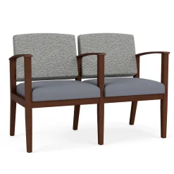 Mason Street Wood 2 Seat Sofa with Center Arm in Standard Upholstery