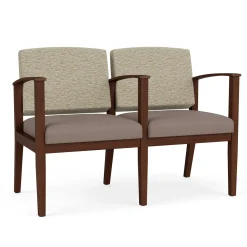 Mason Street Wood 2 Seat Sofa with Center Arm in Standard Upholstery