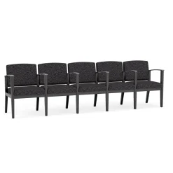 Mason Street Wood 5 Seat Sofa with Center Arms in Standard Upholstery