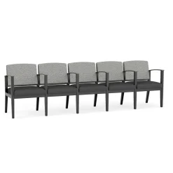 Mason Street Wood 5 Seat Sofa with Center Arms in Standard Upholstery